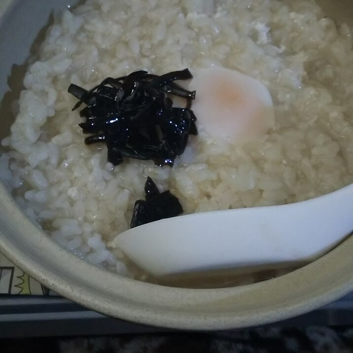 ほうじ茶でおかゆ